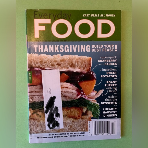 Martha Stewart Everyday Food Magazine with Blue and Red Cover - Picture 3 of 10